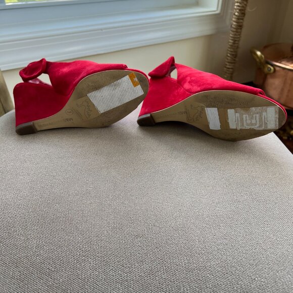 Marks & Spencer red platform Slingbacks - Picture 5 of 7